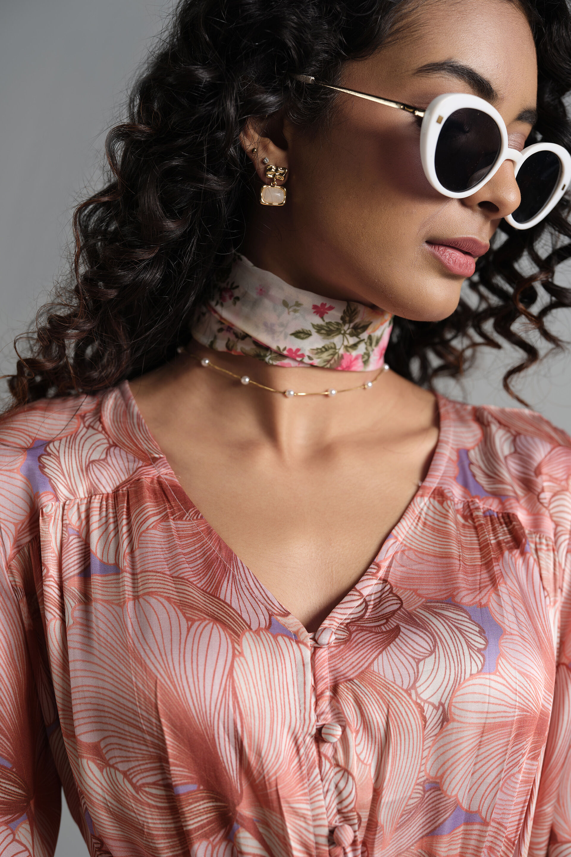 Flower Spritz Dress, Pink, image 4